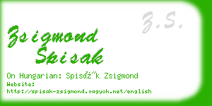 zsigmond spisak business card